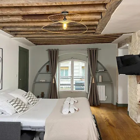 Unique Authentic In Le Marais شقة باريس